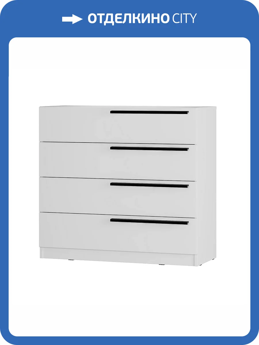 Комод БТС МЕБЕЛЬ Айрон КМ-02 00-00164708 белый фото 6