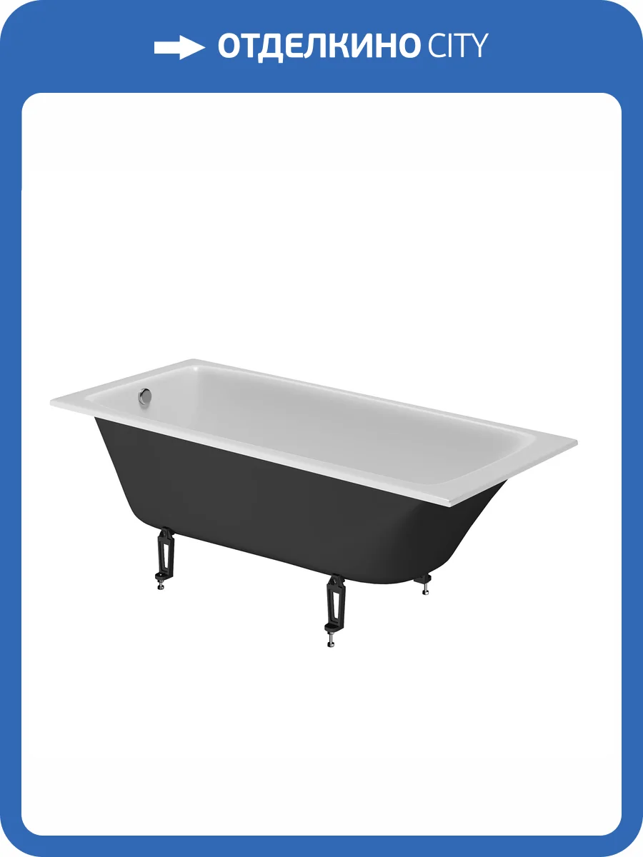 Чугунная ванна Creto Flight 170x75 с ножками фото 8