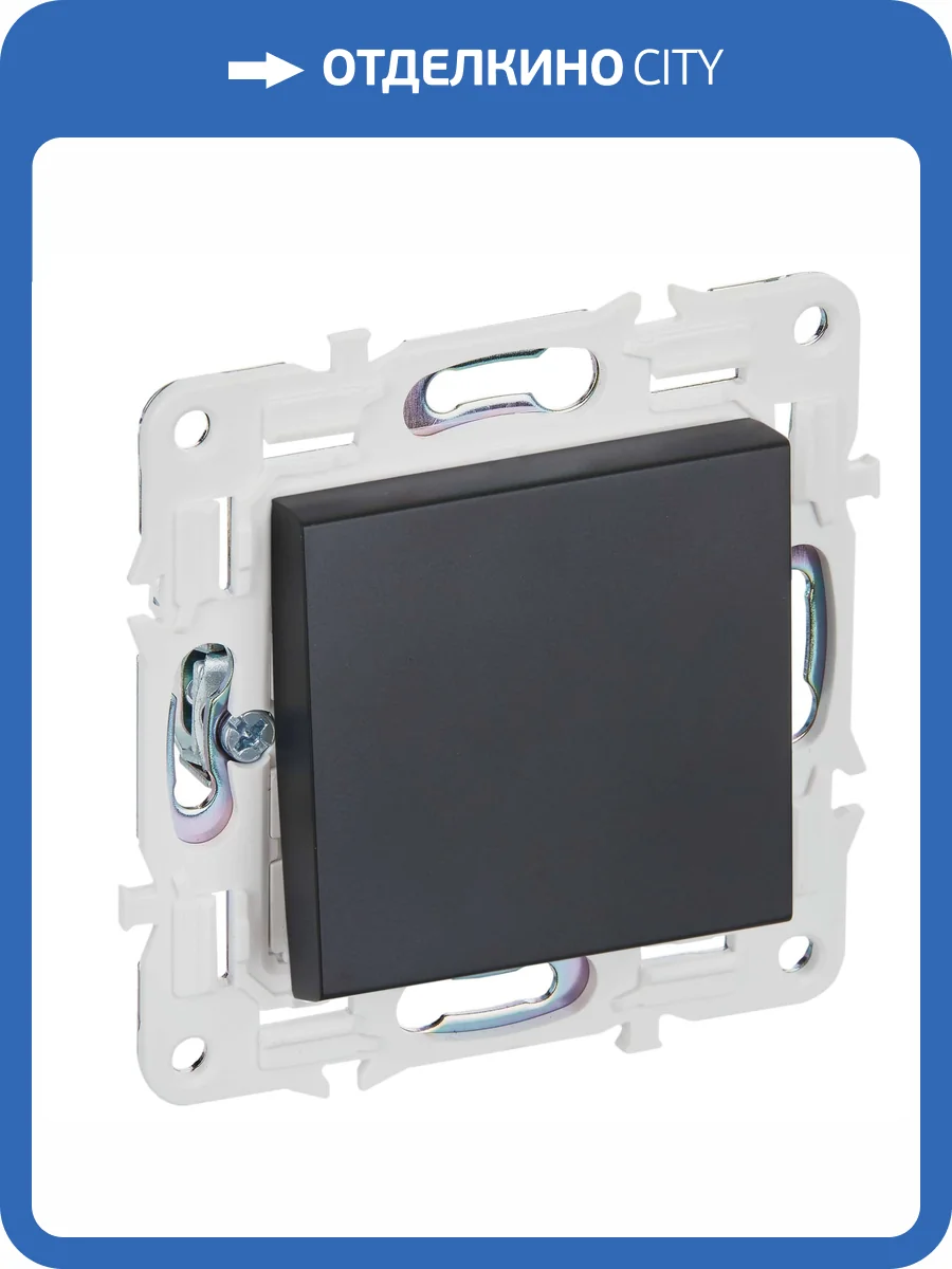 Выключатель 1-клавишный перекрестный IEK Skandy SK-V13-0-10-K02 черный фото 7