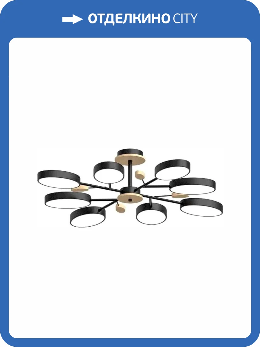 Потолочный cветильник LED4U L3221-850 BK фото 2