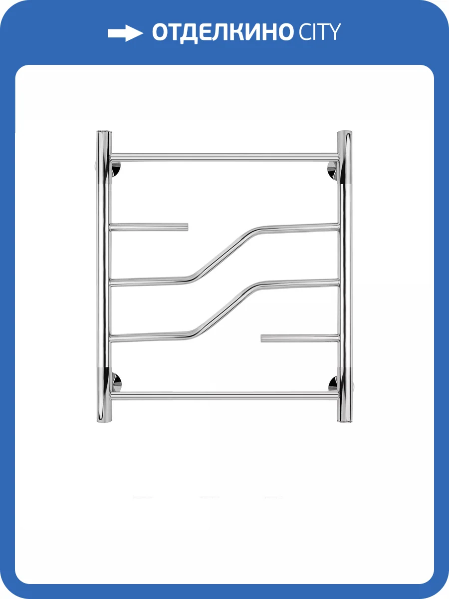 Полотенцесушитель водяной Secado Риволи 4603777448097 60x40, хром, с комплектом подключения фото 3