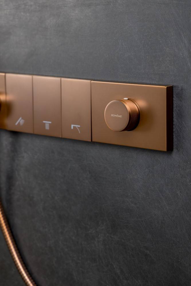 Душевой комплект Boheme Zodiac 132-BRB трехпозиционная, Brushed Bronze фото 4