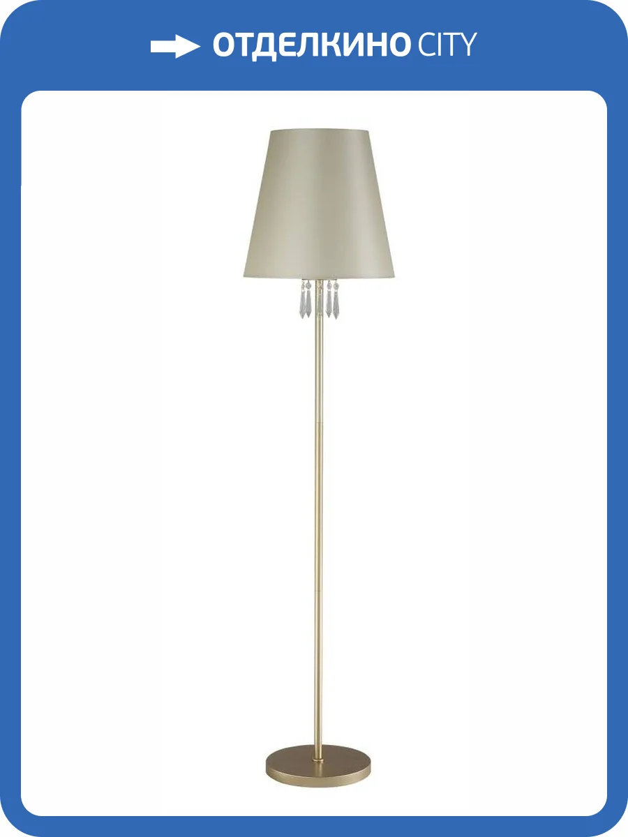 Торшер Crystal Lux Renata Pt1 Gold фото 7