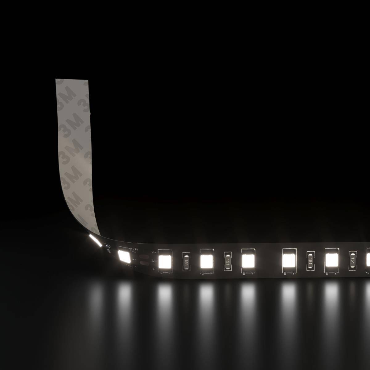 Светодиодная лента Elektrostandard 2835 24V 120Led 9,6W IP20 Black 6500K холодный белый 5м фото 2