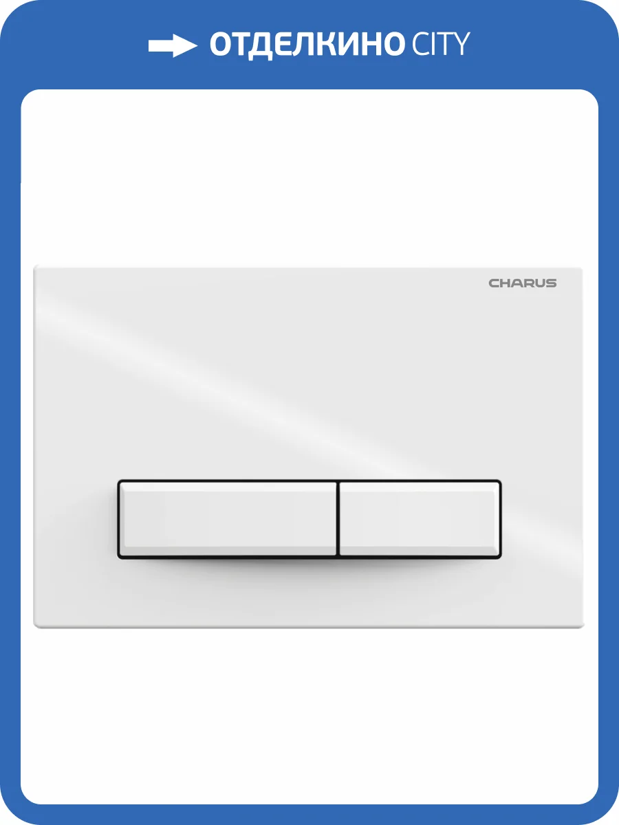 Кнопка смыва CHARUS Raiden FP.321.11.01 Белый глянцевый фото 4