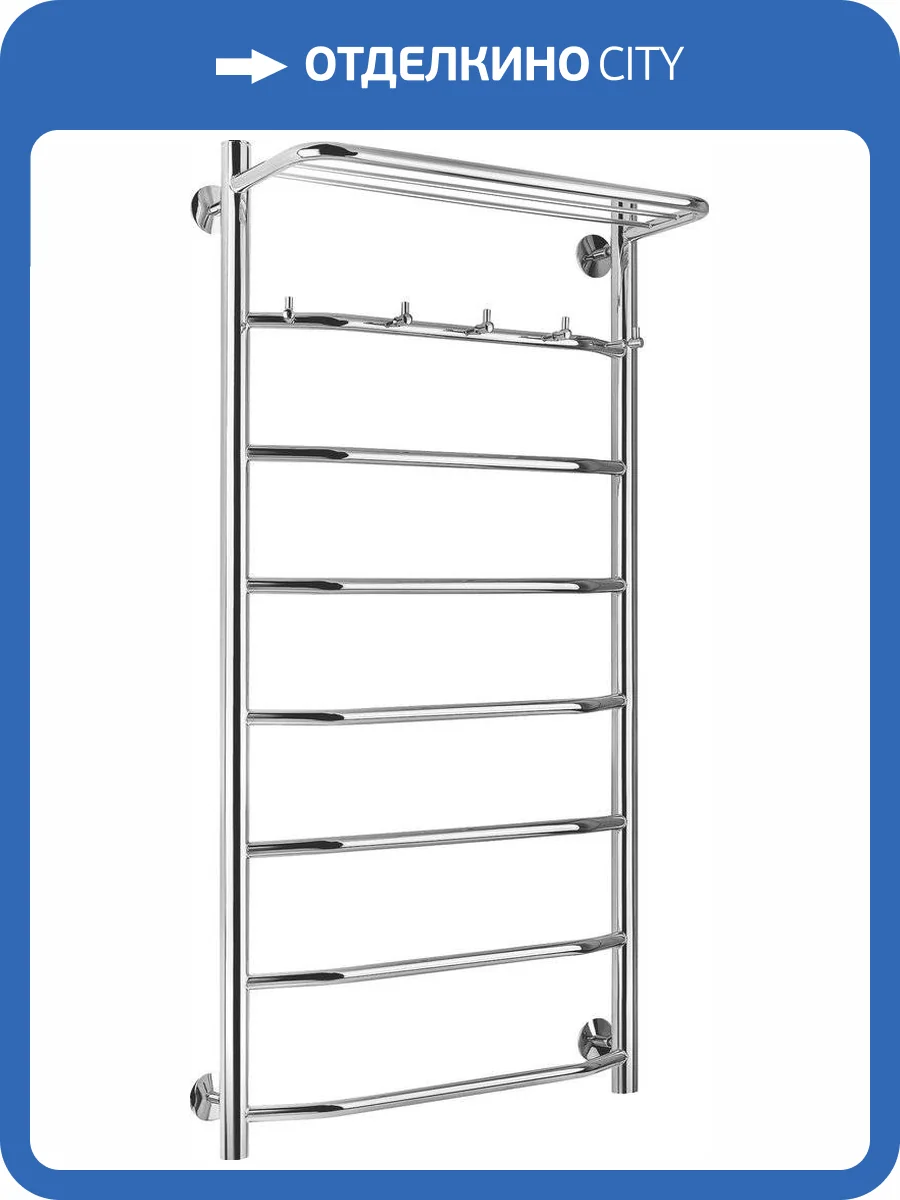 Полотенцесушитель электрический Secado Агата 1 КСП 100х50, хром L фото 4