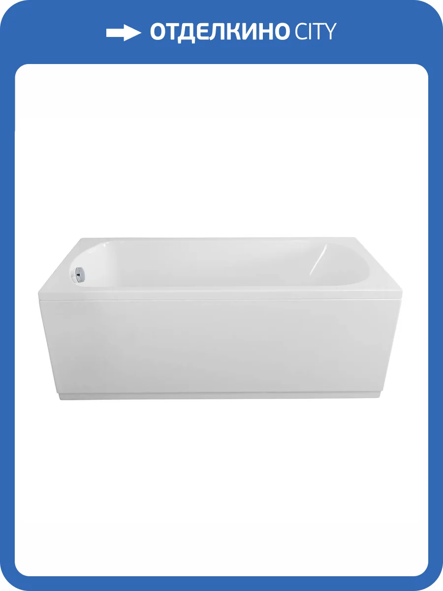 Акриловая ванна Cezares Eco белая, без ножек, 165x70 фото 7