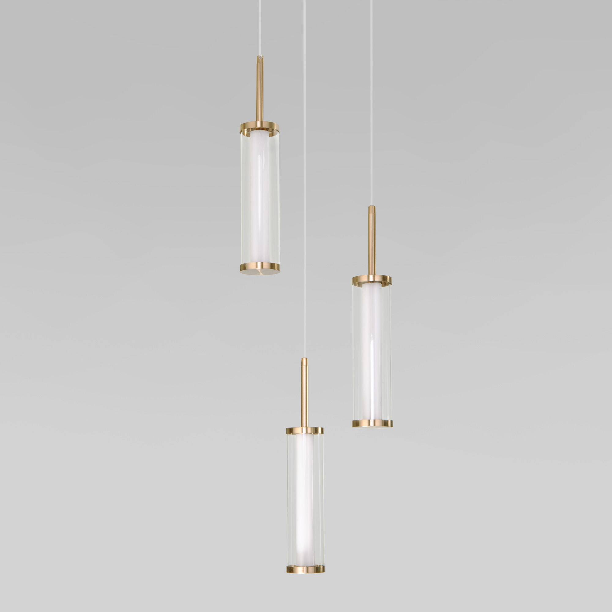 Подвесной светодиодный светильник Eurosvet Stark 50386/3 LED латунь фото 2