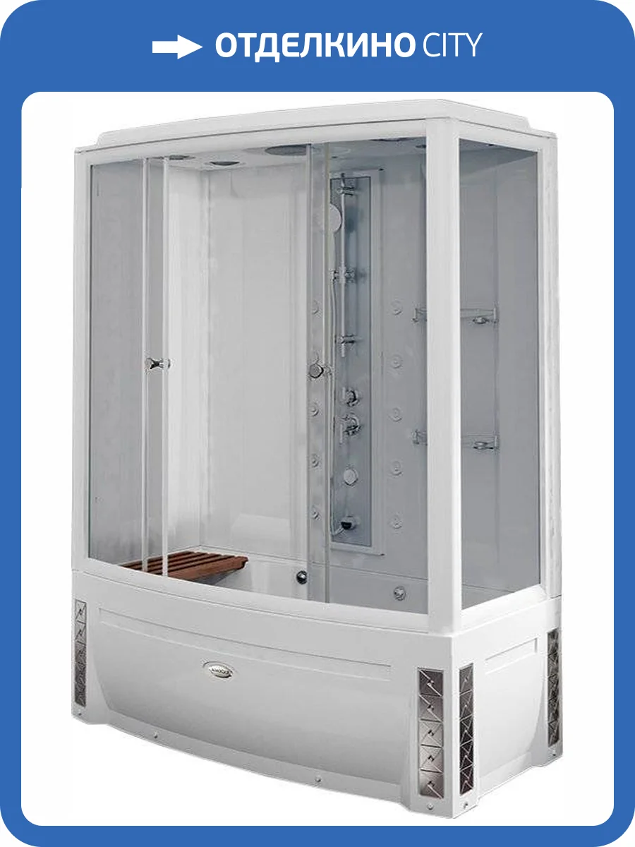 Душевой бокс Radomir Элис 1 левый, стекло матовое фото 3