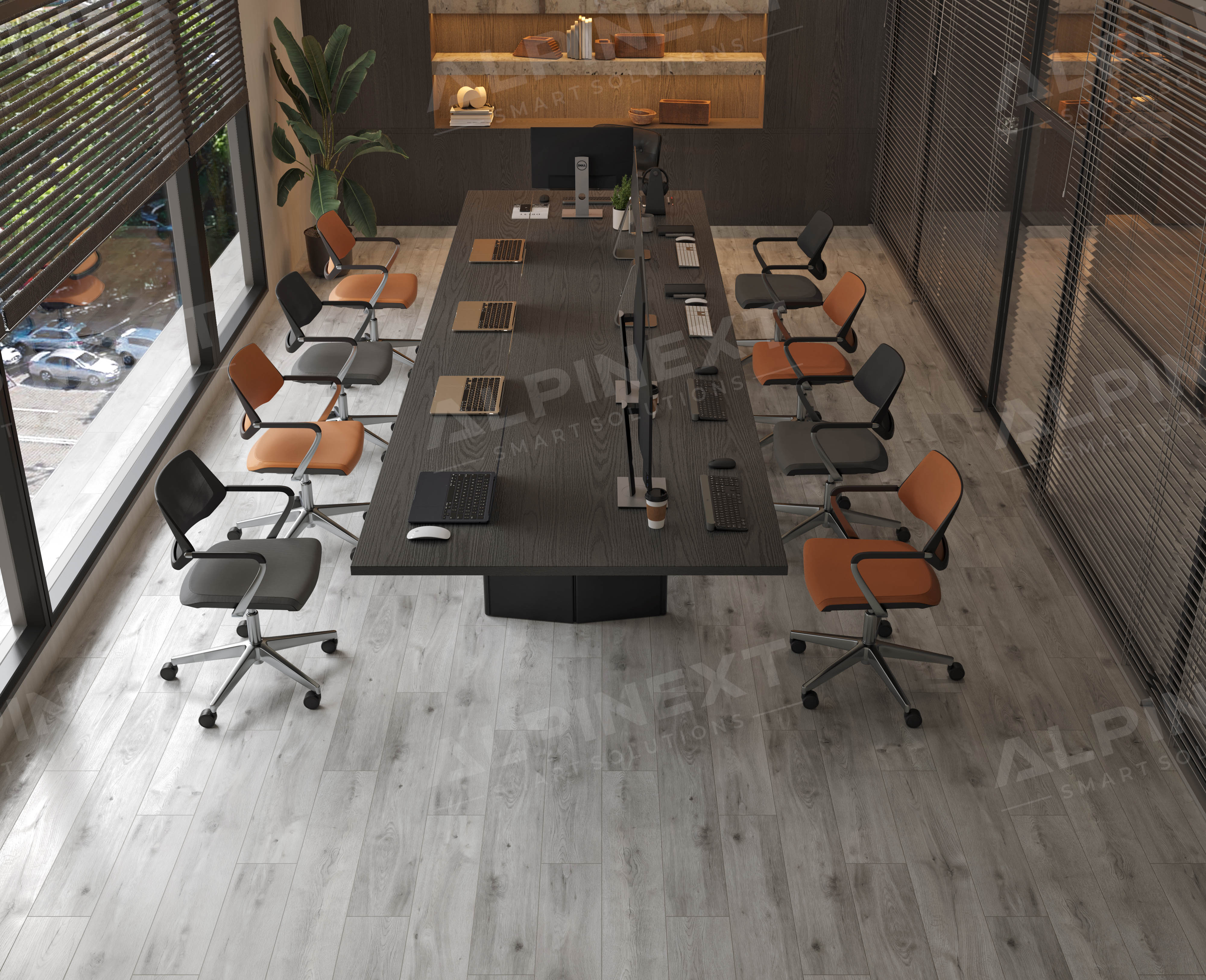 Ламинат Alpinext Quick Style 8/33 4V LF601-01 Дуб светло-серый 1218x198 фото 4