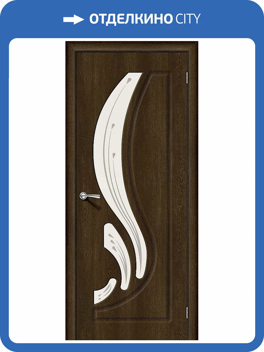 Межкомнатная дверь Bravo 146-0244 Лотос-2 Dark Barnwood 200x70 фото 2