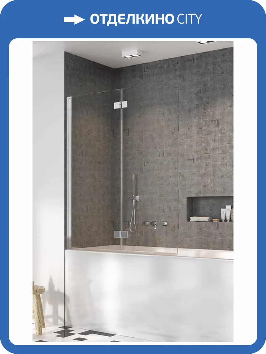 Шторка на ванну Radaway Nes PND I 10010100-01-01R 100x150 Правая фото 2