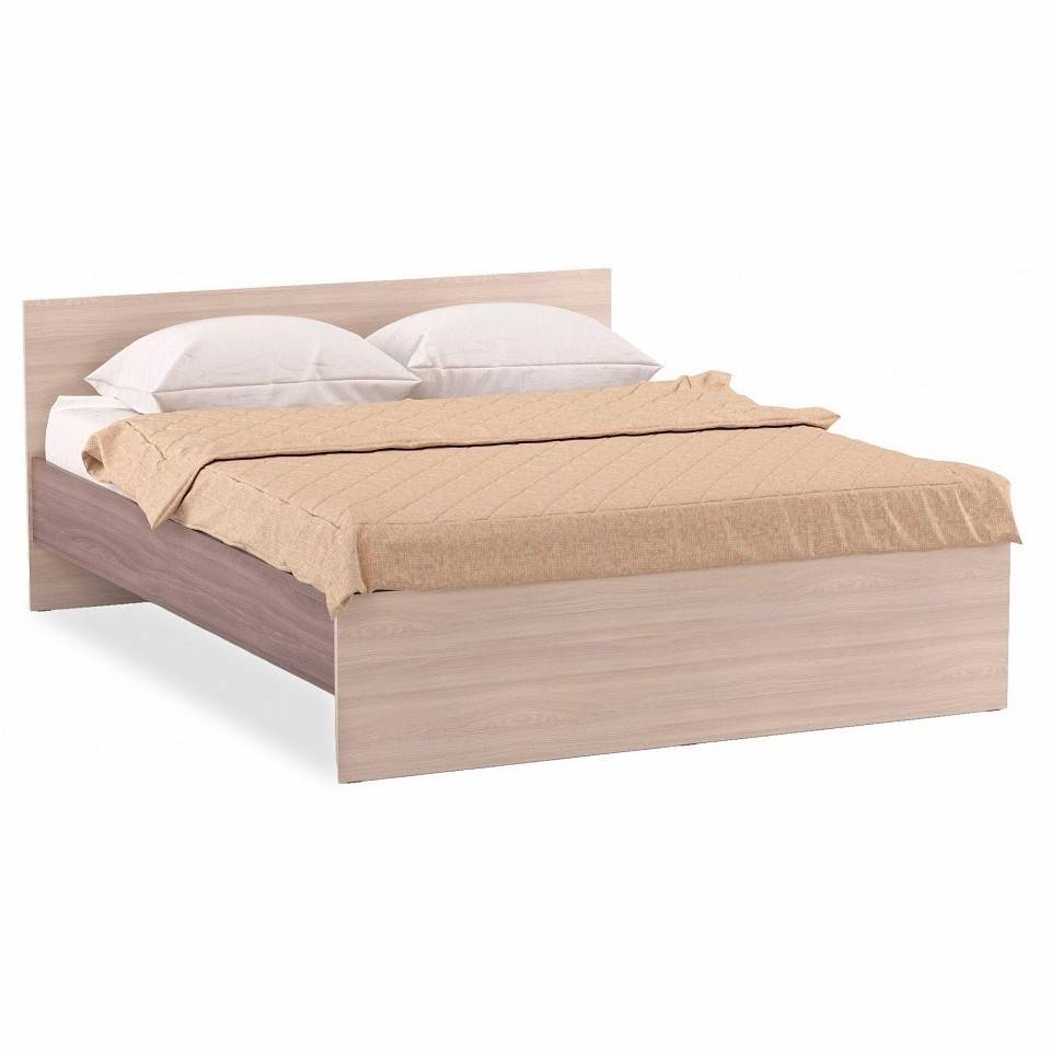 Кровать двуспальная без основания Атмосфера Оптима 00-00013657 Шимо темный/Шимо светлый