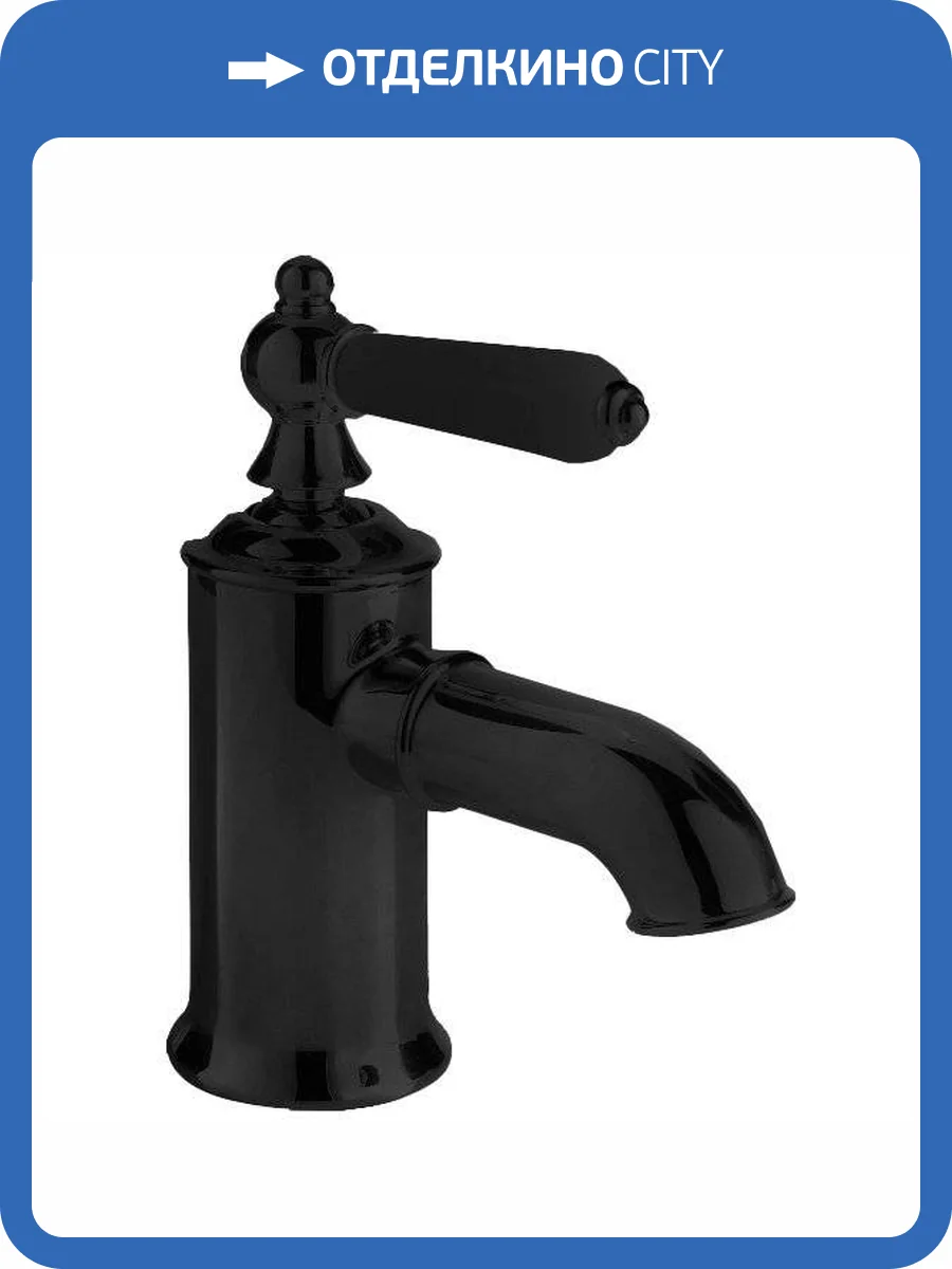 Смеситель для раковины Bravat Art Black F175109BM черный фото 3