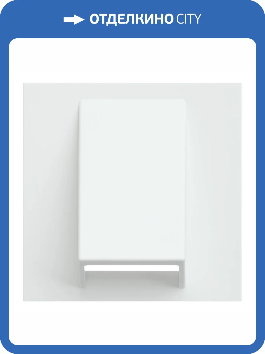 Лицевая панель для вывода кабеля Rikett 35170 MW белый сатин фото 2
