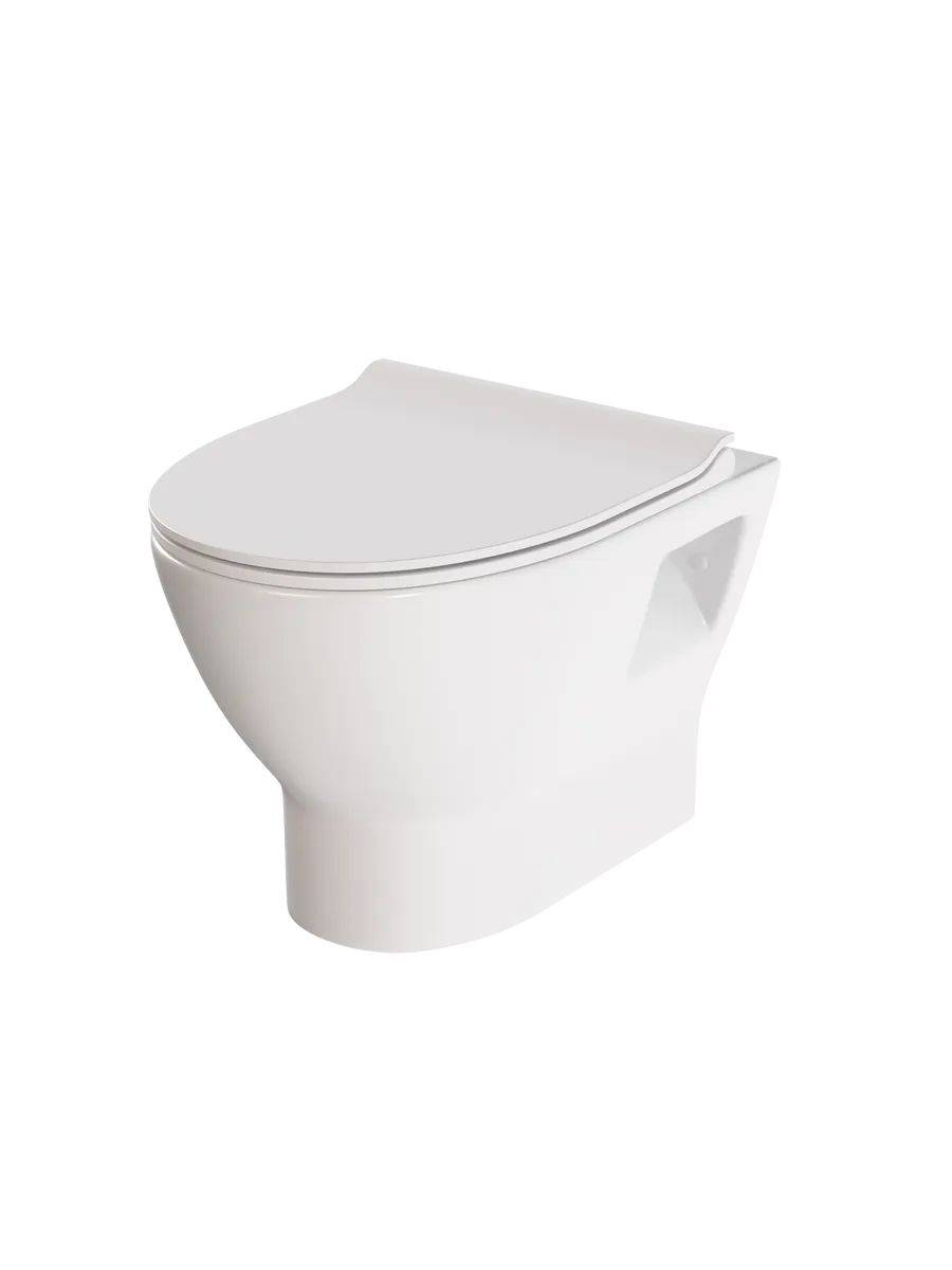 Унитаз подвесной Watersense Belinda W00149 безободковый, сиденье микролифт фото 10