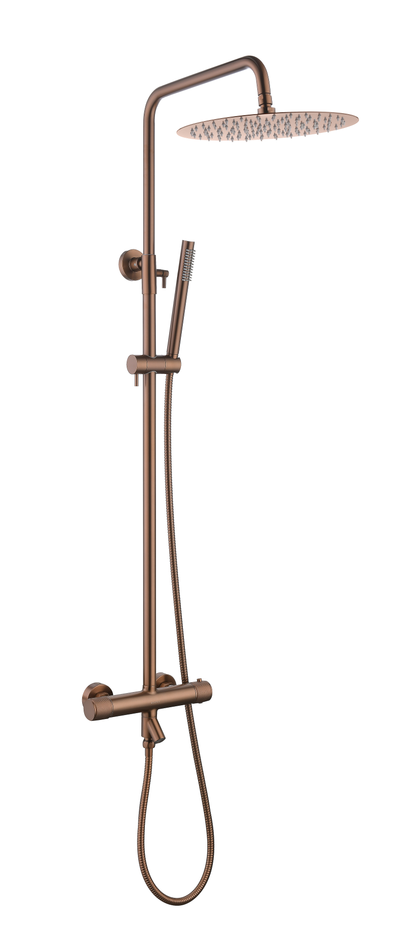 Душевая стойка Boheme Uno 468-T-BRB с термостатом, Brushed Bronze