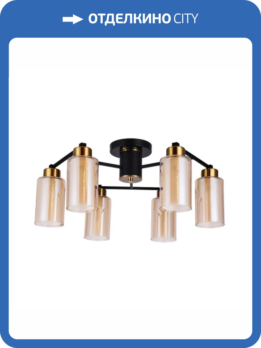 Потолочная люстра Arte Lamp Leo A7027PL-6BK фото 5