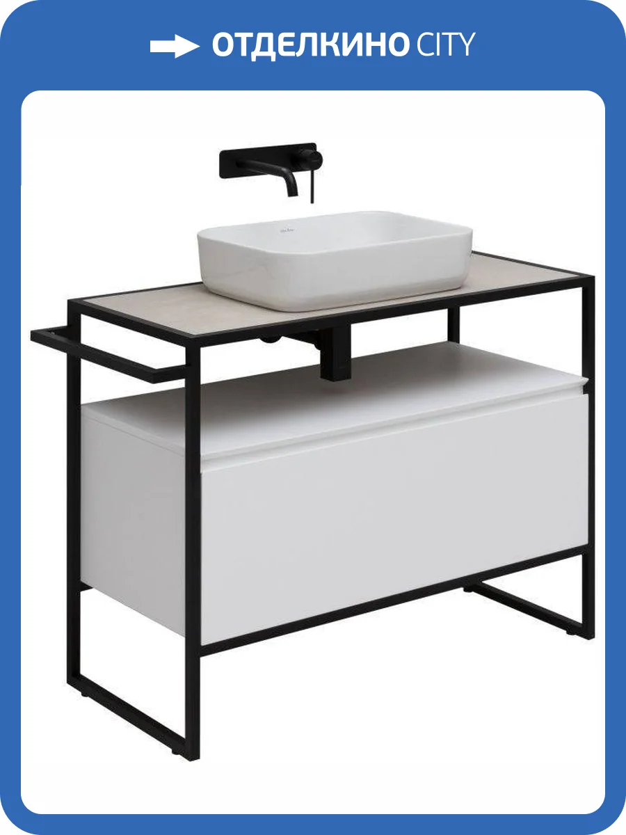 Тумба под раковину Allen Brau Priority 1.31003.WM белый матовый, 100 фото 5