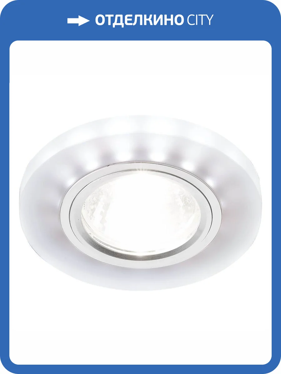 Встраиваемый светодиодный светильник Ambrella light Led S214 WH/CH/WH фото 3