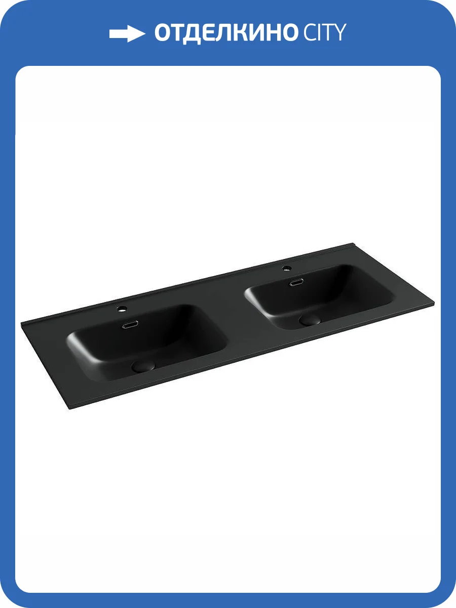 Раковина Ceramica Nova Element CN7004MB 120 см, черная фото 4