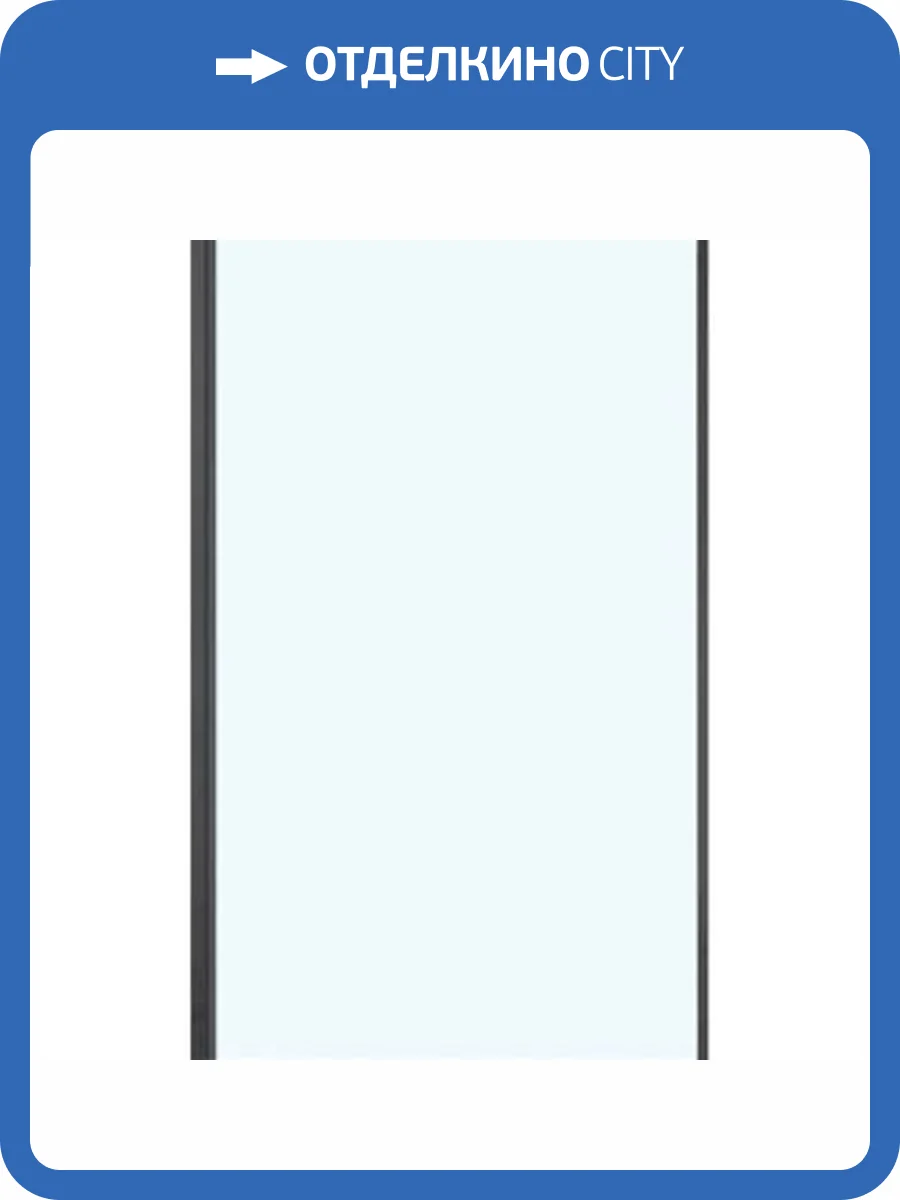 Боковая стенка Vincea Slim Soft VSG-1SS100CLB черный, стекло прозрачное фото 2