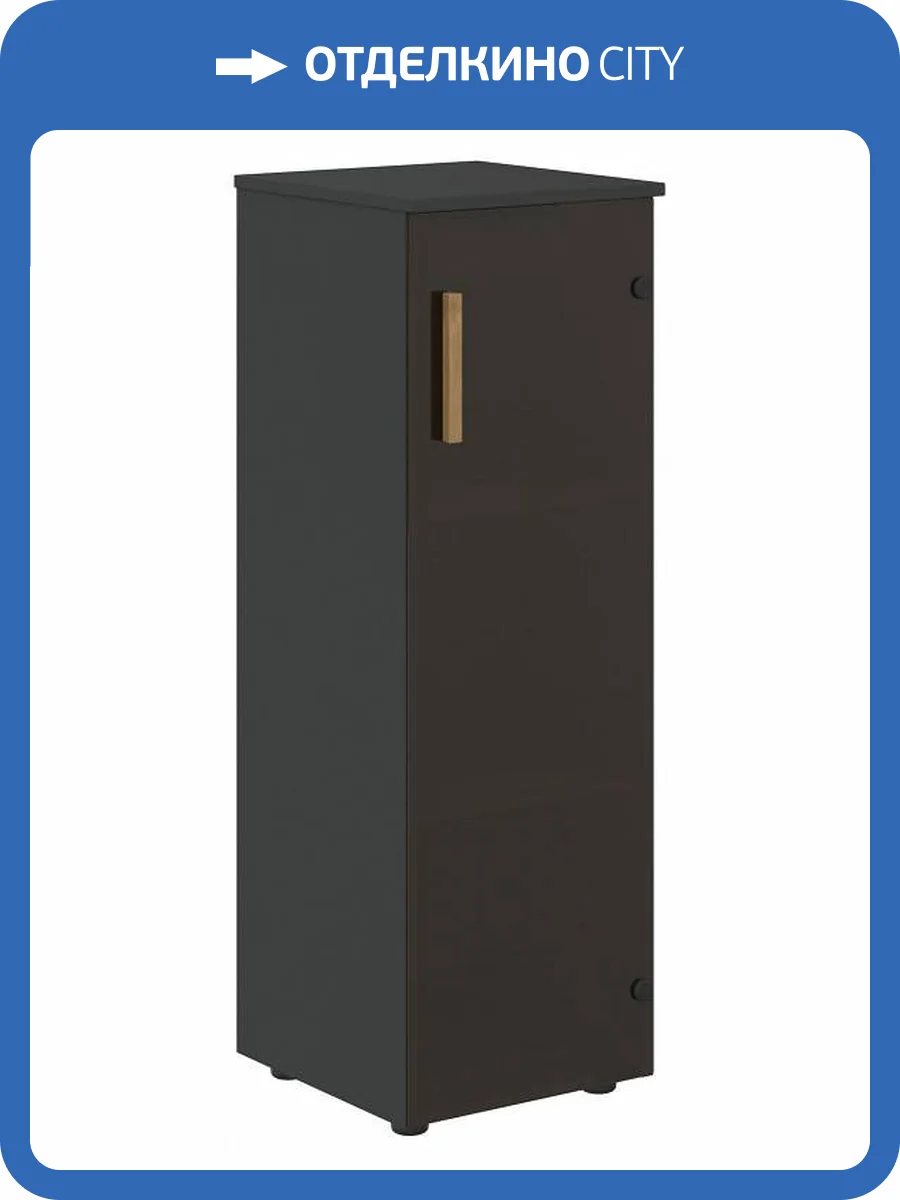 Тумба-витрина Skyland Forta 00-07088297 Прозрачное/Черный графит фото 2