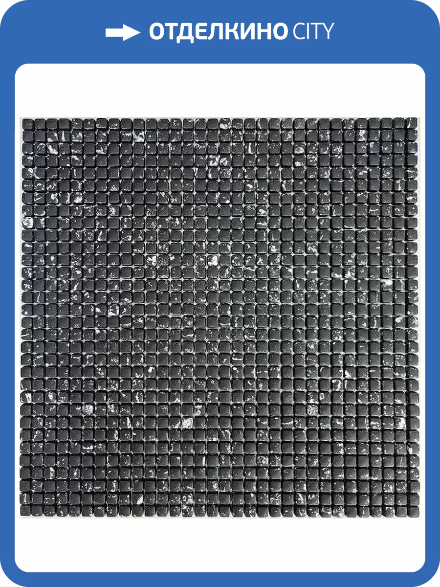 Мозаика Orro Mosaic Glass Neo Black (0.8x0.8) 30.5x30.5 фото 2