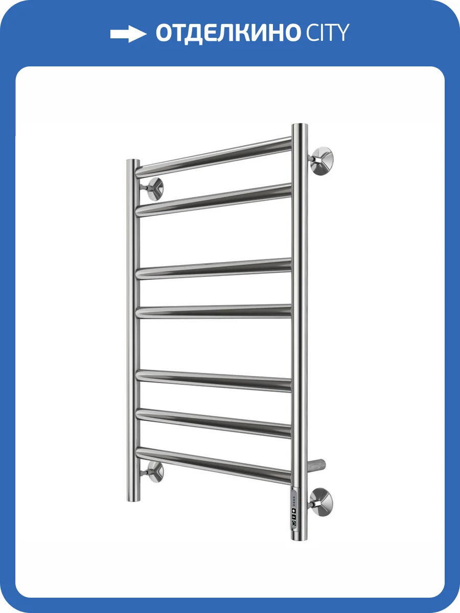 Полотенцесушитель электрический Larusso Классик Премиум П7 4670078536266 500x800 хром фото 4