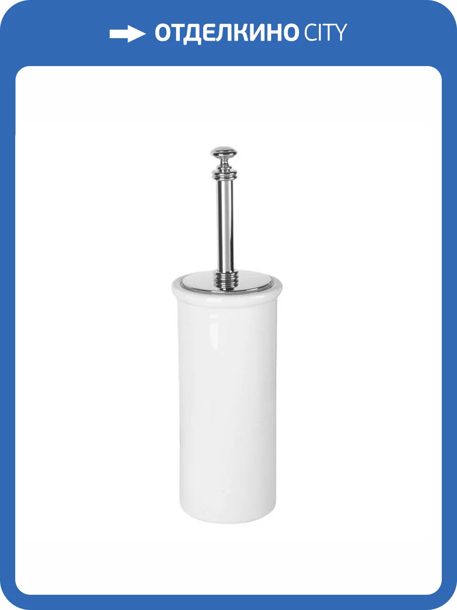 Ершик TW Harmony TWHA120cr керамический белый, хром фото 2