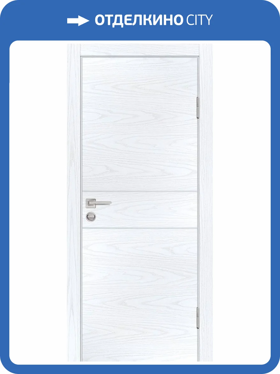 Межкомнатная дверь Profilo Porte экошпон P-15, глухая, с ABS кромкой, дуб скай белый 900x2000 фото 2