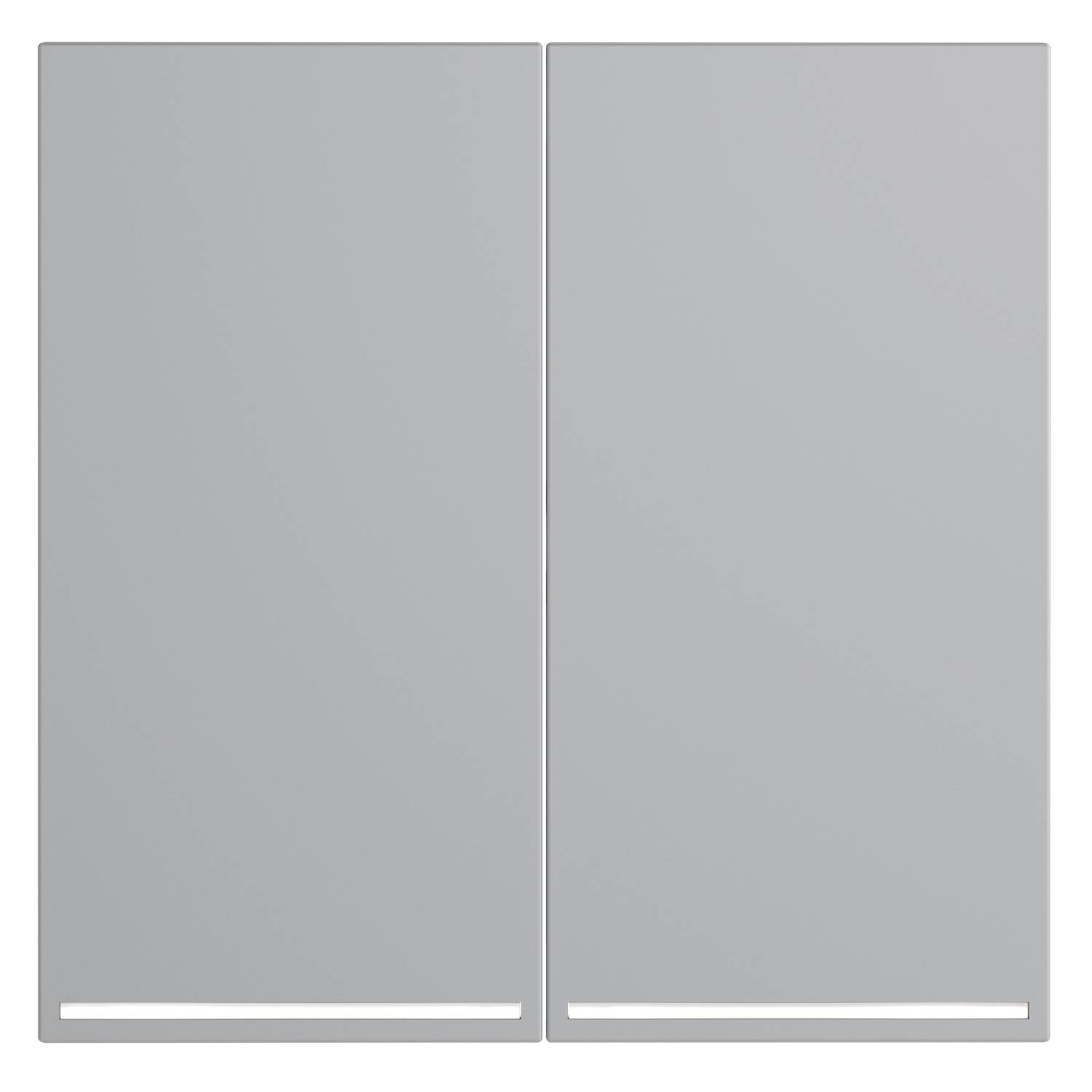 Клавиши для 2-клавишного выключателя с подсветкой Voltum S70 VLS000416 серый фото 2