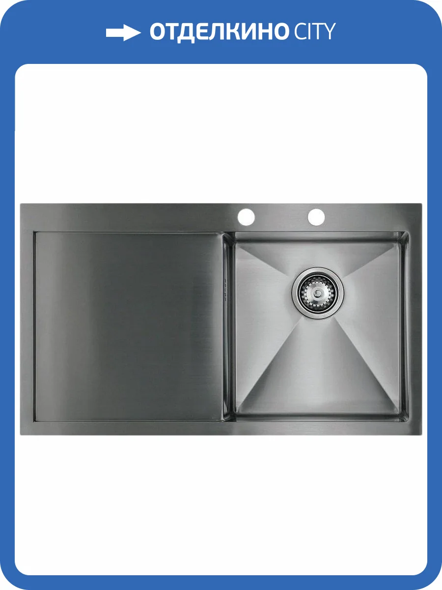 Мойка кухонная Seaman Eco Marino SMV-860L с клапан-автоматом фото 3