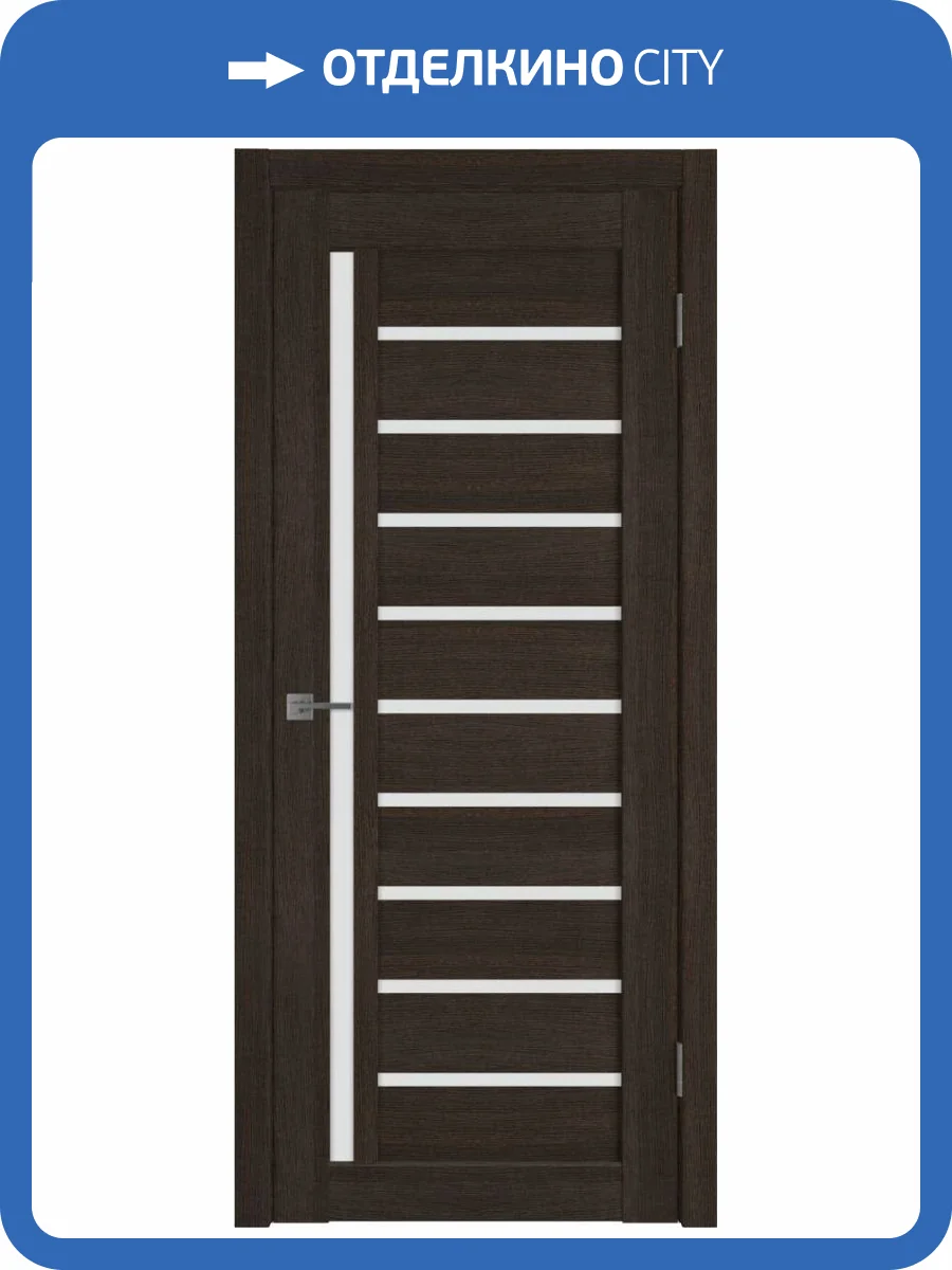 Межкомнатная дверь Владимирская Фабрика Дверей Atum 11 Wenge стекло White Cloud 900x2000 фото 2