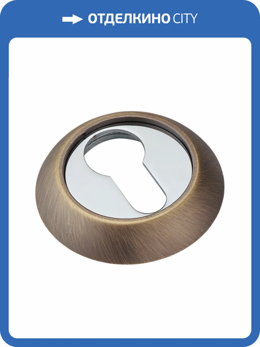 Накладка на цилиндр Adden Bau SC 001, бронза фото 2