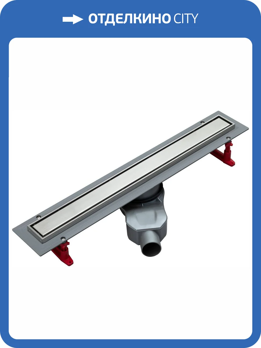 Душевой лоток Logan L002L-650 решетка в комплекте, хром фото 7