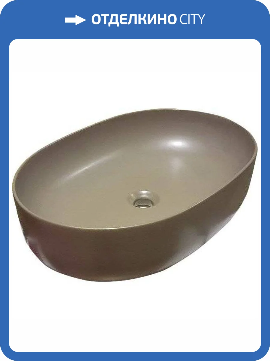 Раковина Kerasan Nolita 534381 60 см, коричневый орех матовая фото 6