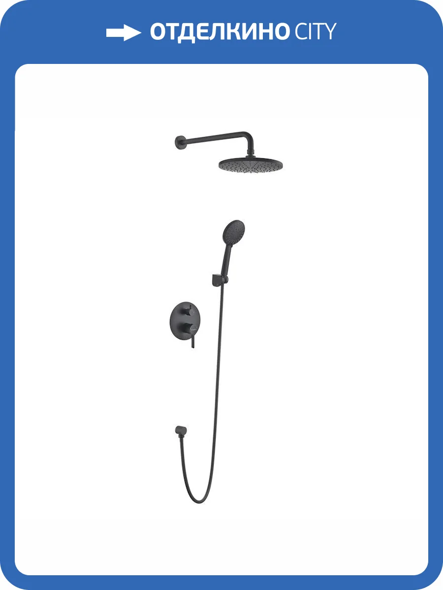 Душевая система Voda Vessel VSLB Set_3in1 черная фото 3