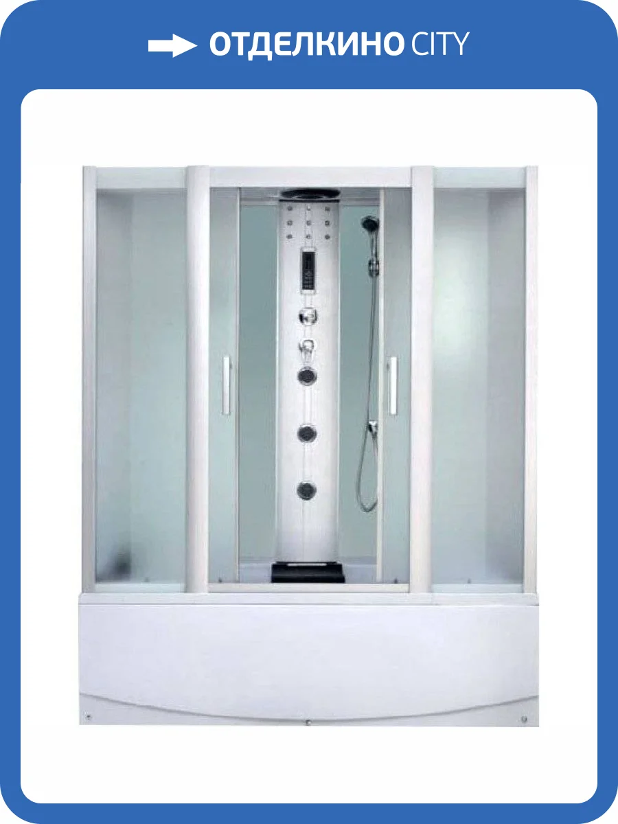 Душевой бокс Erlit ER4517TP-C3-RUS профиль сатин, стекло матовое, 168x80x215 фото 6