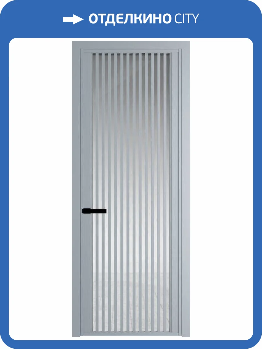 Межкомнатная дверь Profil Doors 3 AGP цвет профиля Серебро, стекло безопасное 6 мм прозрачное 800x2000 фото 2