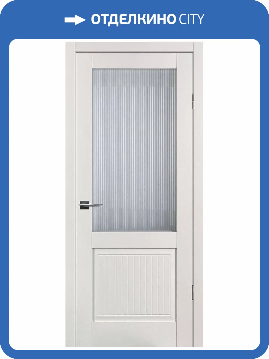 Межкомнатная дверь Profilo Porte PSC-57 полотно Зефир, стекло Moru Optiwhite 900x2000 фото 2