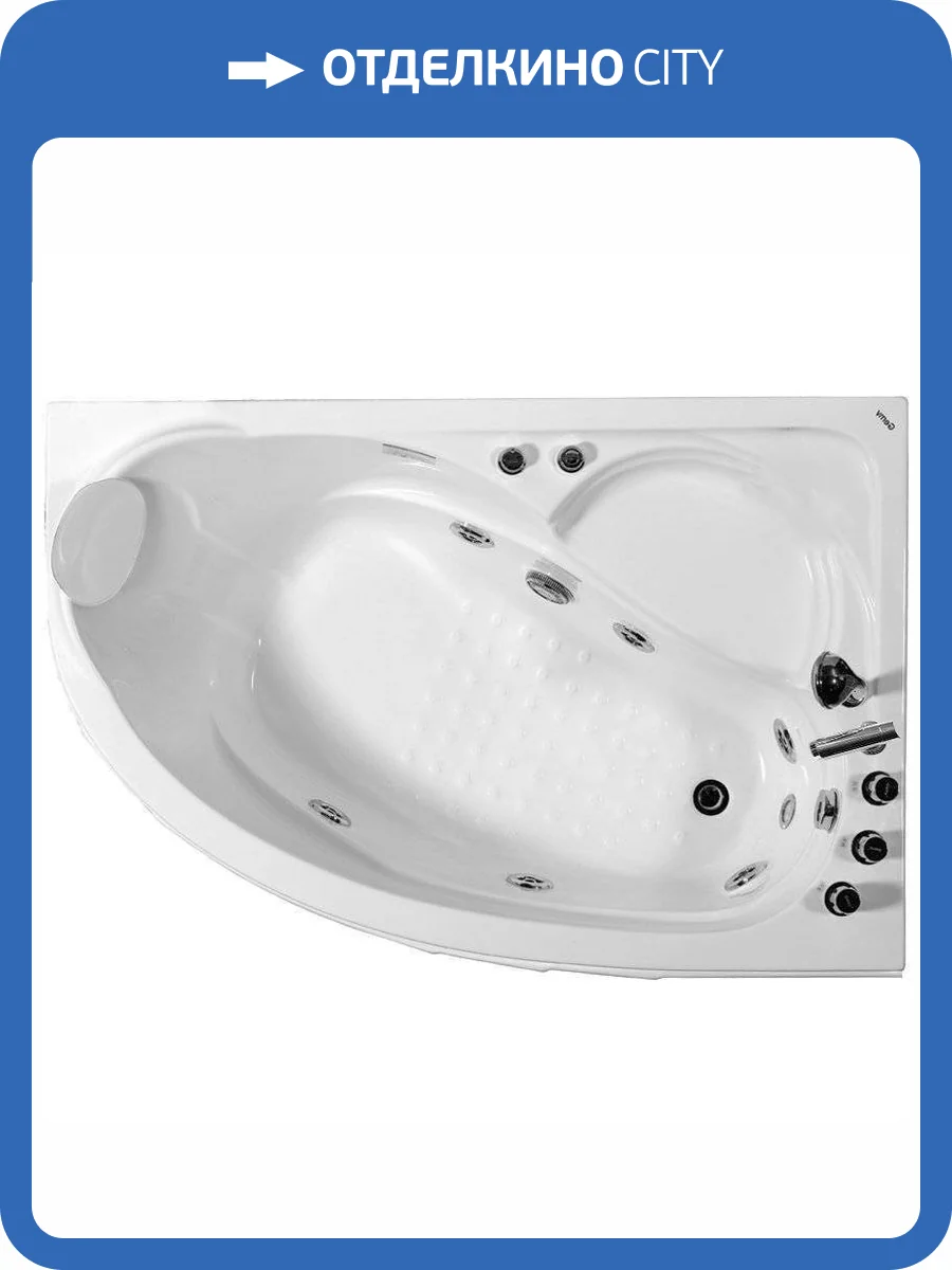 Акриловая ванна Gemy G9009 B R 150x100 фото 5