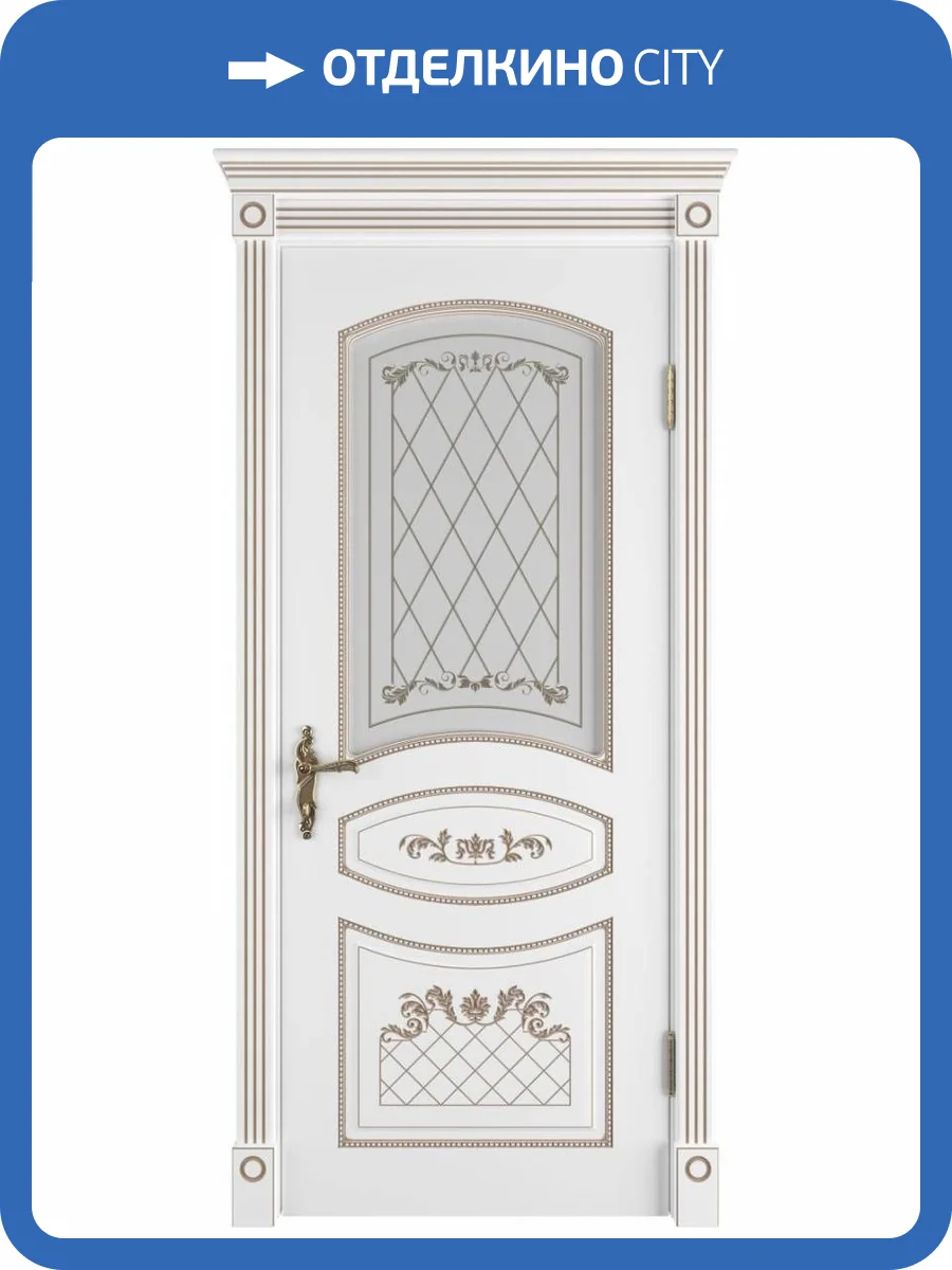 Межкомнатная дверь Владимирская Фабрика Дверей Adele Polar PC стекло Art Cloud 900x2000 фото 2