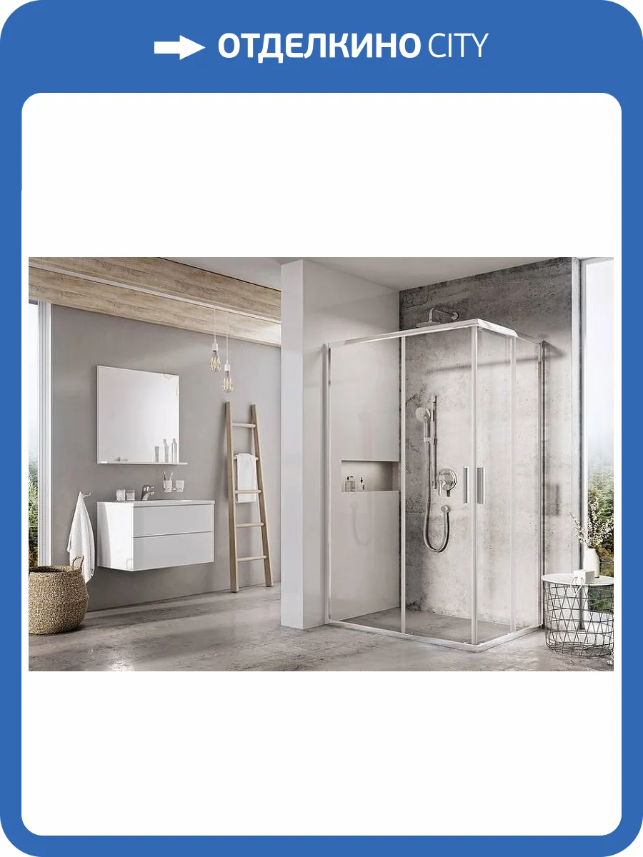 Душевая дверь в нишу Ravak Blix Slim X1XM40C00Z1 блестящий фото 6