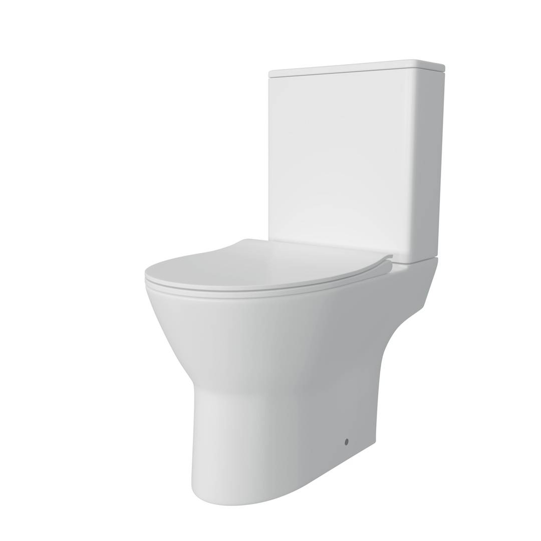 Унитаз-компакт Watersense Belinda W00136 безободковый, сиденье микролифт фото 3