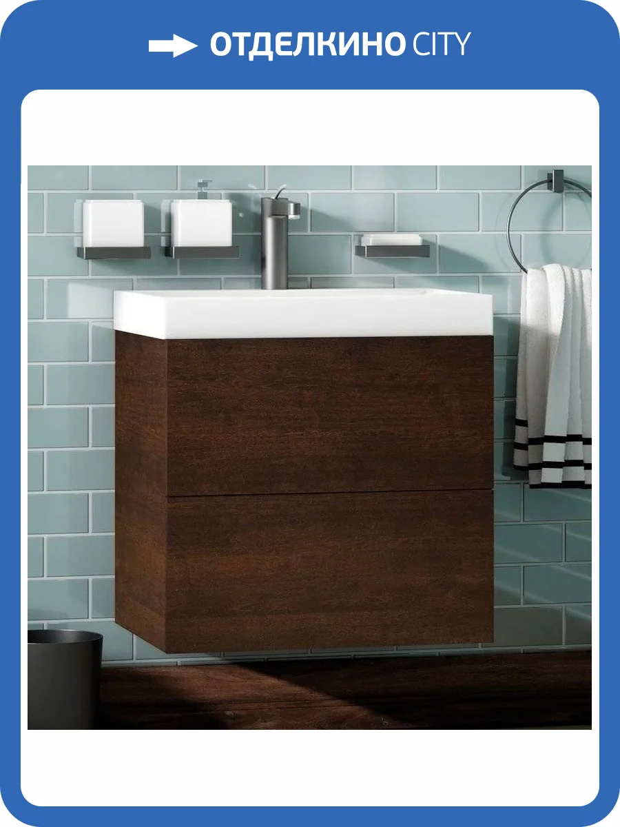 Тумба с раковиной Art&Max Verona-Push 70 дуб баррик фото 4