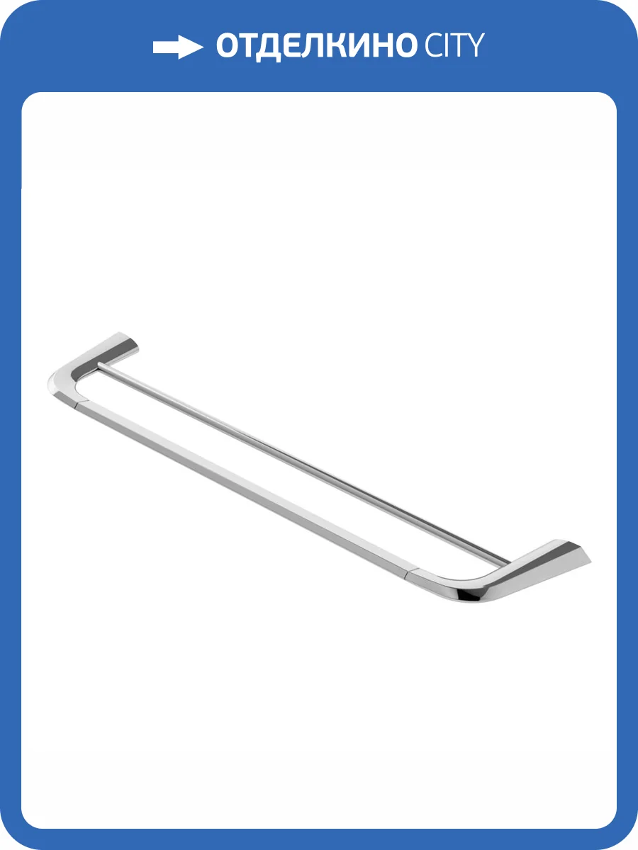 Полотенцедержатель Cezares Liner LINER-THD-60-01 двойной, хром фото 3