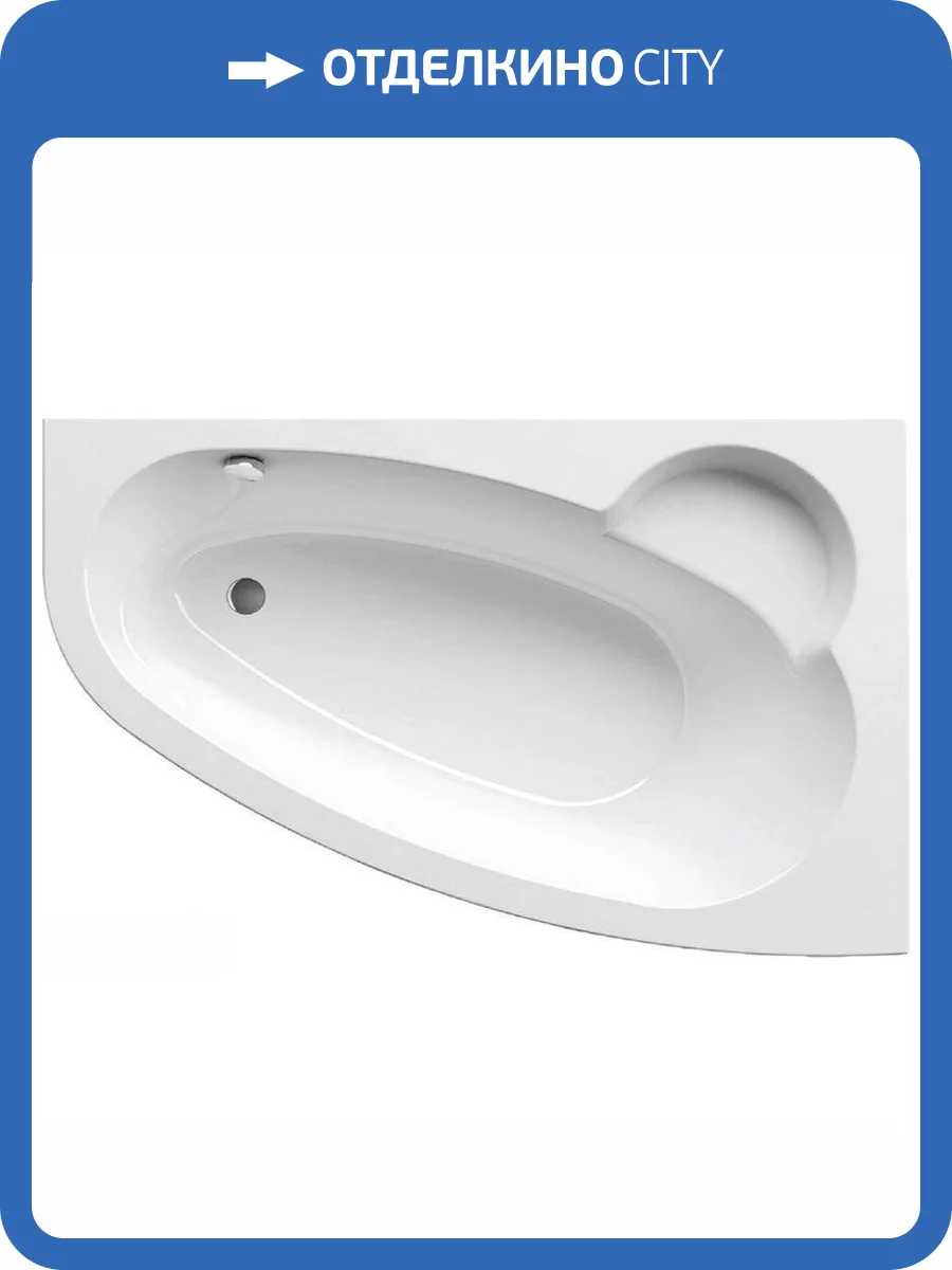 Акриловая ванна Ravak Asymmetric 170x110 правая, с ножками фото 6