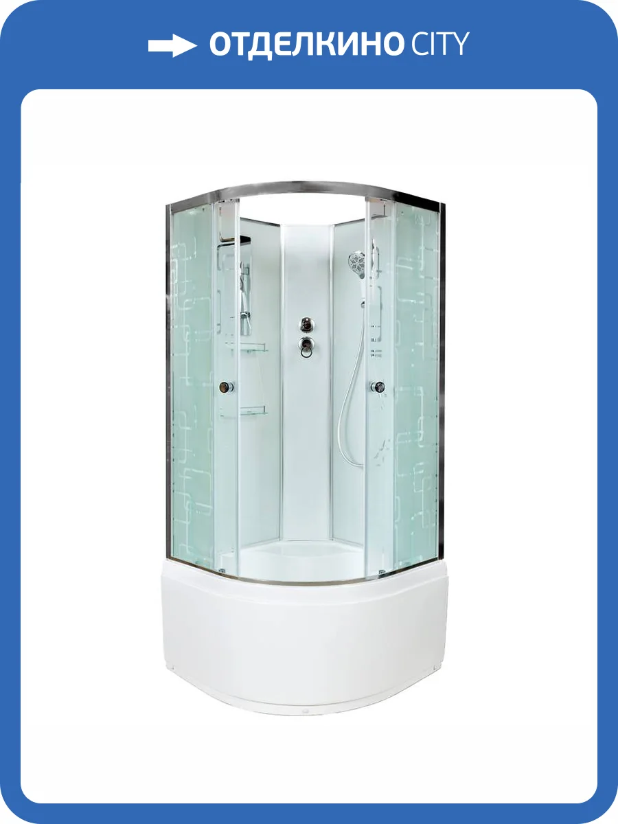 Душевая кабина AvaCan EM4510N без крыши, 100x100x210 фото 14