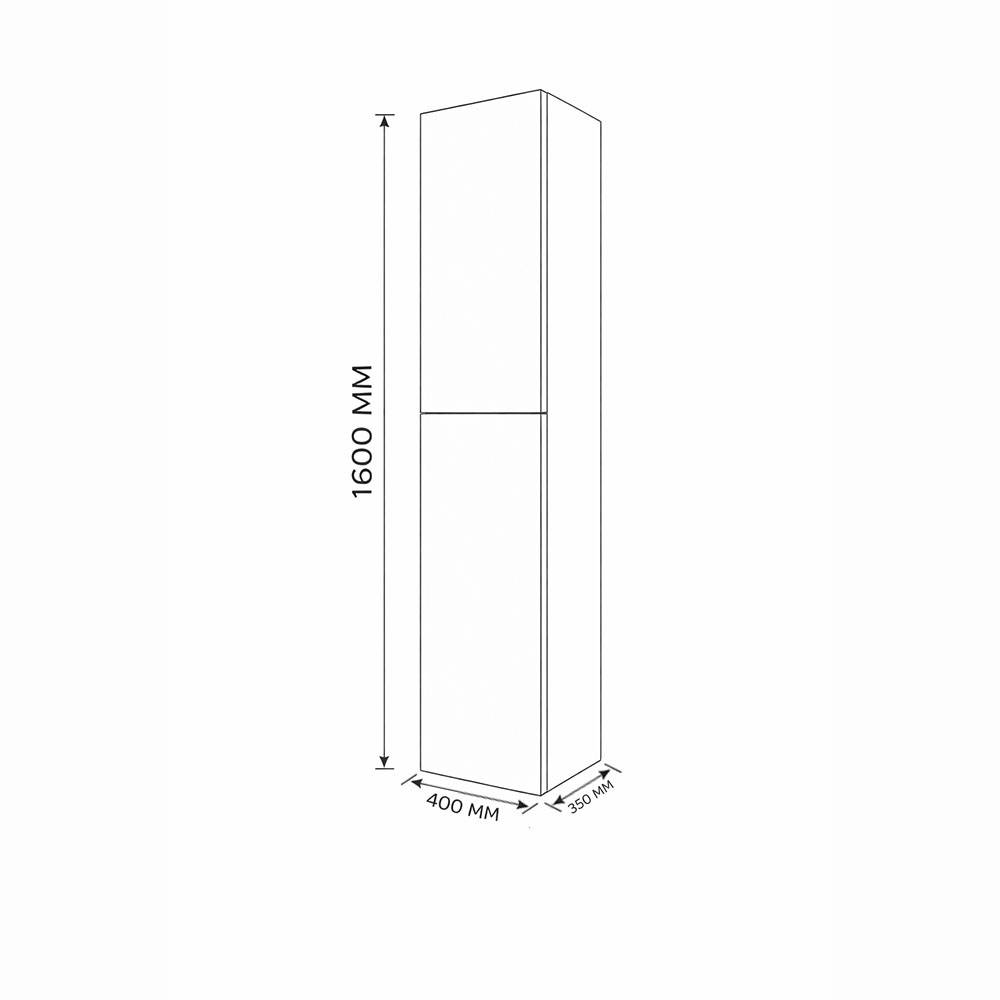 Шкаф-пенал Terminus Aurora AUR204029003 белый, 40x160 фото 2